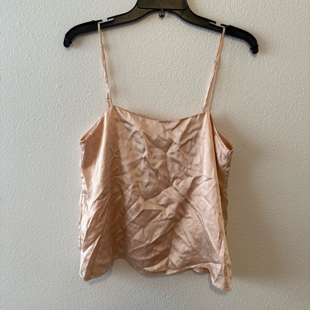 Merritt Charles Pink Silk Camisole Top